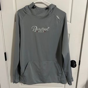 Gray Barstool Golf Hoodie! Like New!!! Size Large!!